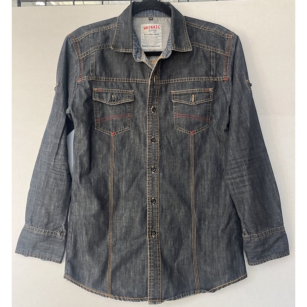 Whinail Utility Prestige Women's Button-Up Shirt XL Long Sleeve.